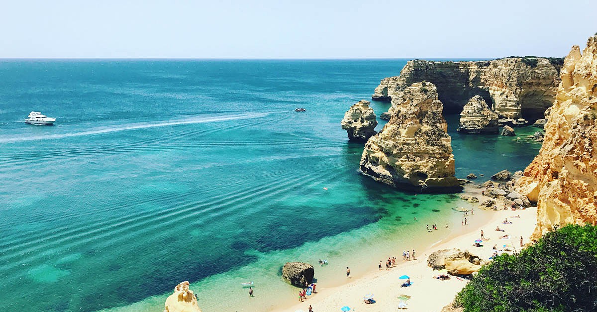 Praia da Marinha on the Algarve coast